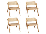 Levede 4X Dining Chairs Foldable Accent CH1080-2-NTX2