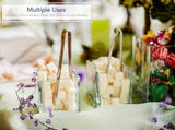 Flower Glass Vase Decorative Centerpiece for Home or Wedding - Clear Cube Shape, 2.5"x2.5"x2.5", Set V1258-DP02-C-402