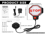 LED Garage Parking Sensor 3-Color Precision Indicator, Adjustable Parking Distance, Dual Power V1369-AZ3-W-12005