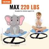 VEVOR Elephant Kids Spinning Chair 220 lbs Sensory Swivel Chair Seat Blue V952-ETZYYXLS100KM776MV0
