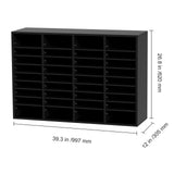 Wood Literature Organizer, 36 Compartments, File Sorter with Removable Shelves, Mailboxes Slot for V952-MZWJZLFPJBH363KG5V0