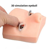 New Real 4 Layers Mannequin Head for Extension Practice Silicone Doll Head with Open Eye V1370-AZ4-10474