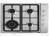 Devanti Gas Cooktop 60cm Stove Hob Silvir CT-GAS-4SDB-SS