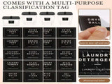 4 Pcs Laundry Pods Container Storage Set 3 Acrylic Canisters with Wooden Lids Dryer Sheet Container V1366-AZ2-W-15090