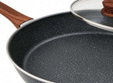 28cm PFOA Free Non-Stick Saute Pan with Lid, Marble-Effect Non-Stick Coating, Induction Compatible, V1181-CV0053-NEW