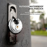 70mm Keyed Alike Heavy Duty Shielded Discus Padlock 3 Pack- Chrome Plated Security Lock for V1192-AZ-W-3204