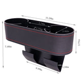 Car Cup Holder Seat Gap Organizer, Multifunctional Cup Drink Holders with PU Leather Cover,Side V1369-AZ3-W-04824