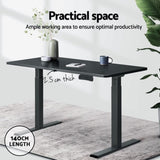 Artiss Standing Desk Top Black 140CM DB-B-140-BK