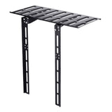 Black Wall Shelf for TV Set Top Box Storage, Punch Free Steel Rack V1192-AZ-W-29176