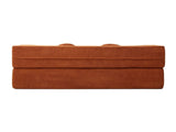 Convertible Folding Sofa Bed / Plush Corduroy Loveseat Couch - Orange V1316-W2353P379629