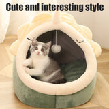 Warm Cozy Pet Bed Non Slip Bottom Cat House Cushion Removable and Washable Pet Sleeping Nest Bed V1294-YM0523-10320242