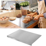 Stainless Steel Kitchen Cutting Board, Heavy Duty Non-Slip Anti-Spill Chopping Board for Meat V1192-AZ-W-32167