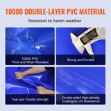 Portable Water Storage Bladder 87 Gal 1000D PVC Collapsible Water Tank V952-CSDLSPVCB330UZUZHV0