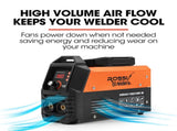 ROSSI 160 Amp Inverter Arc MMA Stick DC Welder, Portable Welding Machine, 15A Plug V219-TOLWDRROBM16