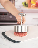 304 Stainless Steel Burger - 4.5" Hamburger Patty Maker, Heavy Duty Stainless Steel Burger V1258-DP02-C-4