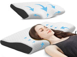 Cervical Memory Foam Pillow Butterfly Shape Standard Anti Snore V178-66808