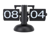 Flip Clock Large Number Battery Powered 304 Stainless Steel Tabletop Retro Flip Clock for Home V1294-YM0710-3115230112014