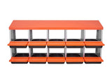 2 Tiers Chicken Nesting Boxes, 10 Compartments, Metal Egg Laying Boxes with Protective Collection V952-JSCDX3045INCT4Y3W002V0