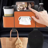 3-in-1 Car Backseat Organizer, Multifunctional Car Seat Back Storage Box with Spill-Proof Cup V1366-AZ2-W-11445