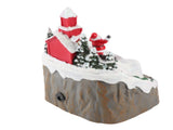 Xmas Music Box Resin Rotating Light Up Train Musical Box Tabletop Ornament for Holiday Home Decor V1294-YM0901-240626FB08-1