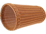 Compact Brown Woven Trash Can Multi Use Storage Basket for Bathroom Bedroom Kitchen V1369-AZ3-W-12131