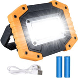 1 Pack Rechargeable LED Floodlight 30W 2000LM Site Floodlight Work Light 3 Modes Portable Lantern V1237-ZY-715-118