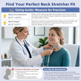 Neck Stretcher Cervical Traction - Adjustable Neck Traction Device for Spine Decompression and Pain V1107-108-52245