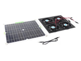 Solar Panel Fan Kit Waterproof Monocrystalline Silicon Solar Fan 4 Ports Ventilator Exhaust Fan for V1294-YM0716-3114220061511