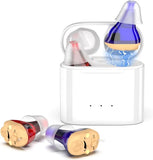 Hearing aids, wireless charging hearing aids, hearing aids with magnetic charging case, dual-channel V1188-MS-313-0020