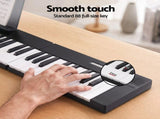 Alpha 88 Key Quad Folding Electronic Keyboard Digital Piano Portable MIDI Bluetooth Black EK-B-FOLD-88-BK