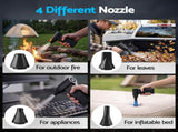 GIANTZ Electric Air Duster 7H Long Runtime Mini Blower for Keyboard PC Cleaning AD-11-4000-4N-BK