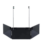 Black Trifold Self Hair Cutting Mirror with Adjustable Hooks - 3-Way Folding Mirror for Barber Use, V888-ELOSUNG50672
