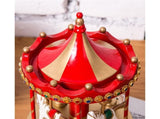 Carousel Music Box - Red Carousel Music Box V1263-JX-1264