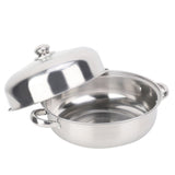 28CM Stainless Steel Single Layer Stockpot Hotpot Food Steamer Pot Cookware Household Cooking V1294-YM0901-JY20605