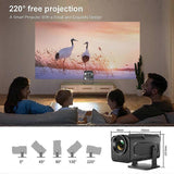 Mini Home Cinema Projector, Native 1080P, 4K Supported V1263-JX-4587