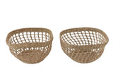 2PCS Woven Basket Handwoven Sea Grass Storage Basket for Flower Plant Farmhouse Home Decor V1294-YM0706-3117230158611