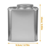 Tinplate Coffee Bean Canister Plated Silver Airtight for Tea and Sugar 4Pcs V1369-AZ3-W-20896