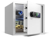 Wendlon White Touch Screen Safe Boxwith Electronic password, Backlit Keypad, LED Light, Anti-Rust & V1411-AU000042EW