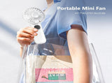 5 Adjustable Speeds Personal Fan with Lanyard,180&deg Foldable V1259-DP01-A-3321
