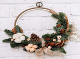 8 Pieces 8.4 Inch Embroidery Hoops Imitated Wood Display Frame Bulk Circle Embroidery Hoops V1366-AZ2-W-16235