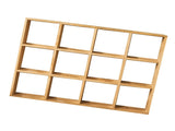 12 Grids Action Figure Wooden Storage Shelf Figure Wood Shadow Box Shelf Organizer for Bedroom V1294-YM0703-3117230122612