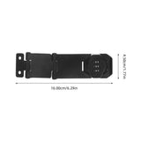 Keyless Combination Cabinet Lock, Aluminium Alloy, Black Finish, Secure Stylish Design for Home V1370-AZ4-11523