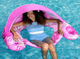 Adult Pool Floating Bed with Canopy Upgraded Large Space, Adjustable Shade, Ergonomic Headrest, V1232-ZYPZY002