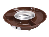 Electric Chocolate Melting Pot Fondue Fountain Machine Stainless Steel Food Divider Party Supplies V1294-YM0901-3118250187211