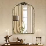 Elegant Rose - Designed Baroque Brass Arched Mirror Size Large V767-YSJ-Z113