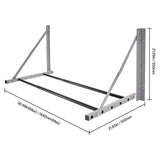 Wall Mounted Folding Tire, 32" - 48" Adjustable Tire, Q235 Heavy-Duty Steel Tire Storage V952-BGSLTJKDKDJ3PDEVOV0
