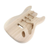 Unfinished Handcrafted Guitar Body Candlenut Wood Electric Guitar Body Guitar Barrel Replacement V1366-AZ2-W-18630