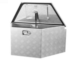 Trailer Tongue Box, 838 x 483 x 457 mm Aluminum Trailer Tongue Tool Box, Heavy Duty Storage V952-TCGJX33X19X1G70EW001V0
