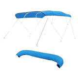 VEVOR 4 Bow Boat Bimini Tops 96"LxW Awning Top Replacement Pacific Blue V952-4GCYZYP96971V14FIV0