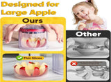 5.12-Inch Apple Slicer - 8 Slices, Ultra-Safe & Heavy-Duty Stainless Steel Extra Large Apple Cutter, V1258-DP02-F-730